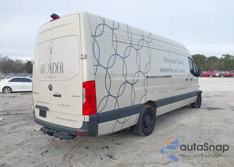 2024 Mercedes-Benz Sprinter 2500 High Roof 4-Cyl Diesel Ho z USA, uszkodzony, nr VIN W1Y4NDHY9RT187928